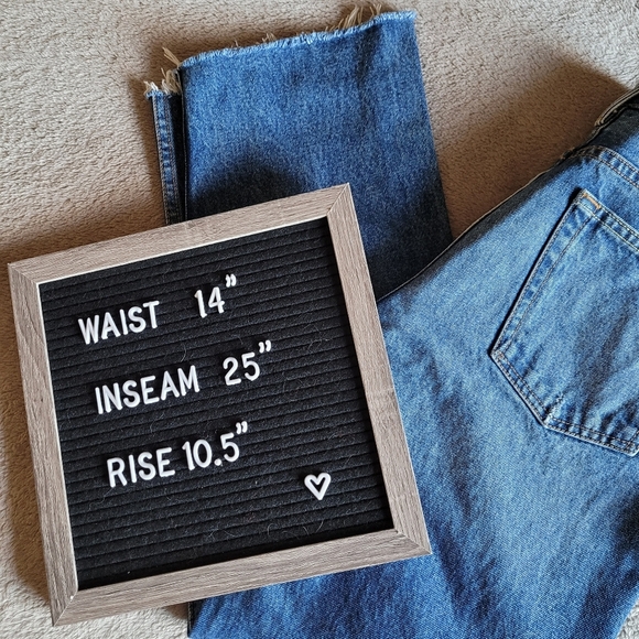 GRLFRND Helena straight leg cropped jeans size 27 - Picture 13 of 16